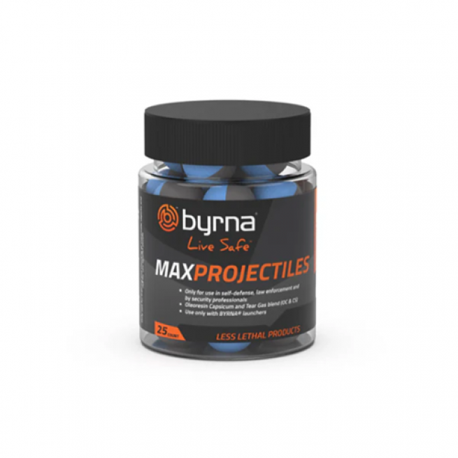 BYRNA MAX PROJECTILES 25 COUNT.